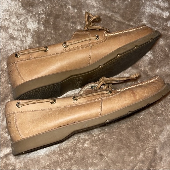 🥶😀🔥Sperry - Tan Boat Shoes - 9.5 - Picture 3 of 7